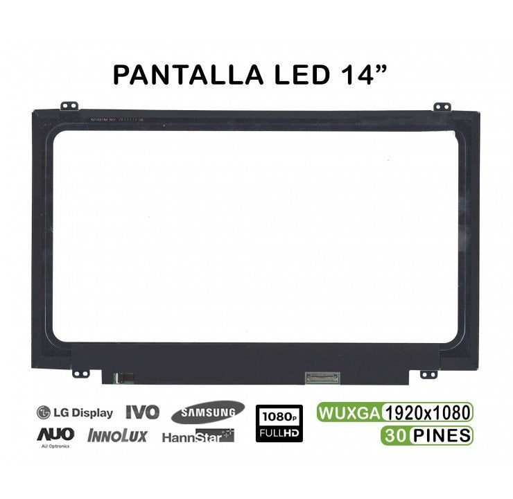 Pantalla Led De 14" Para Portátil B140han02.1 N140hce-Eaa
