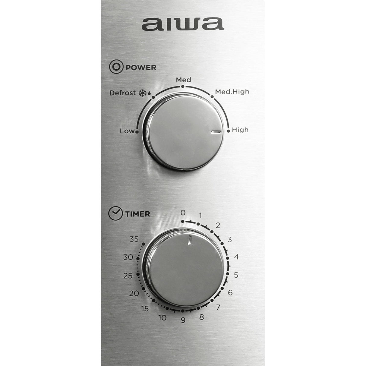 Microondas Aiwa Mw-200sl Frontal Acero Inox Capacidad 20l Potencia 700w