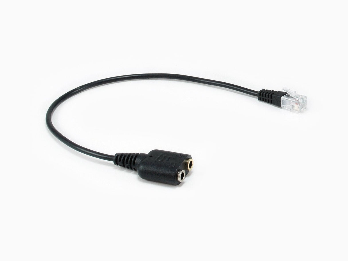 Equip 147944 Cable De Audio 0,25 M Rj-9 2 X 3.5mm Negro 25cm