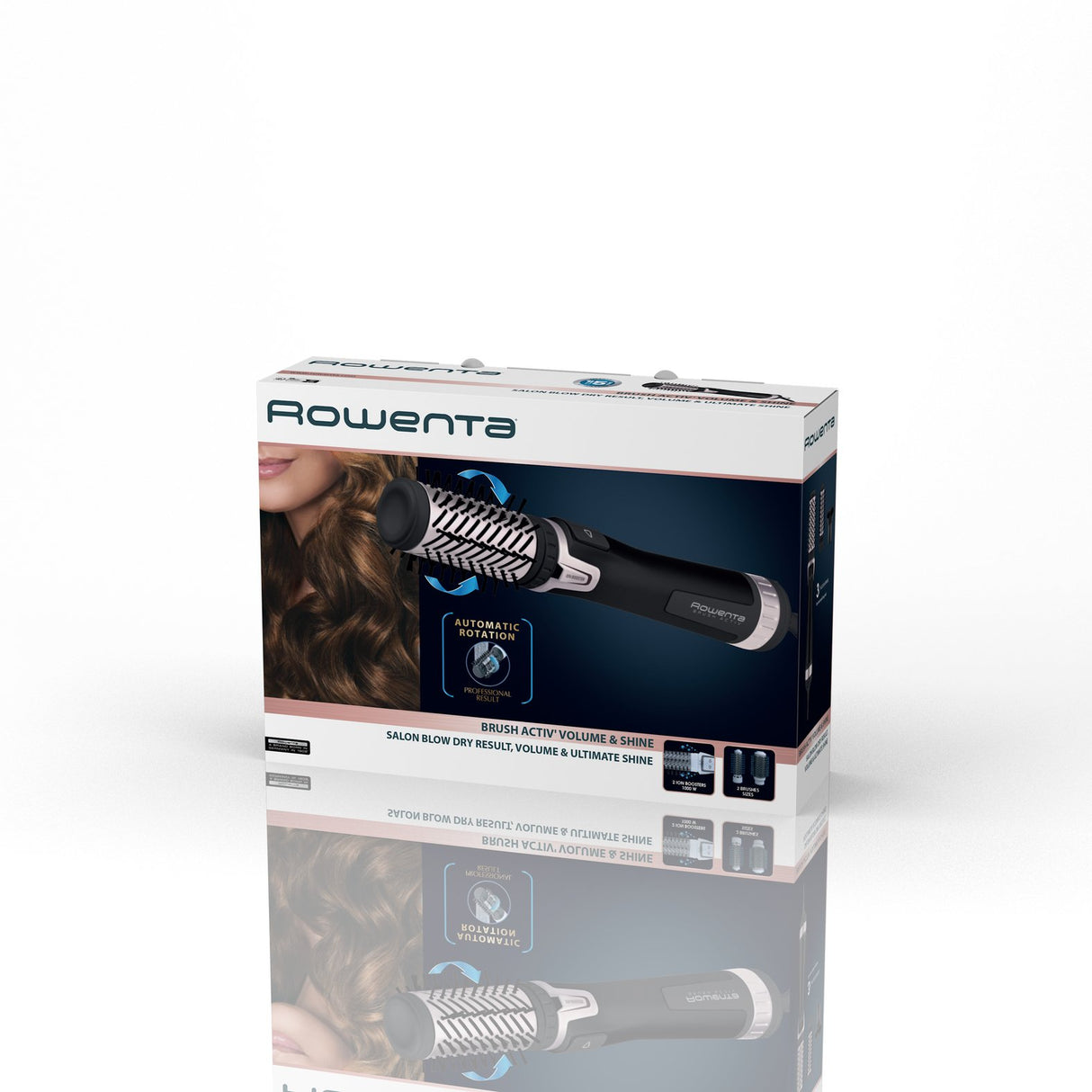 EAN 3121040089392 - Rowenta Brush Activ' Dry & Style CF9550 Cepillo de aire caliente Caliente Negro 1000 W 1,8 m imagen 12