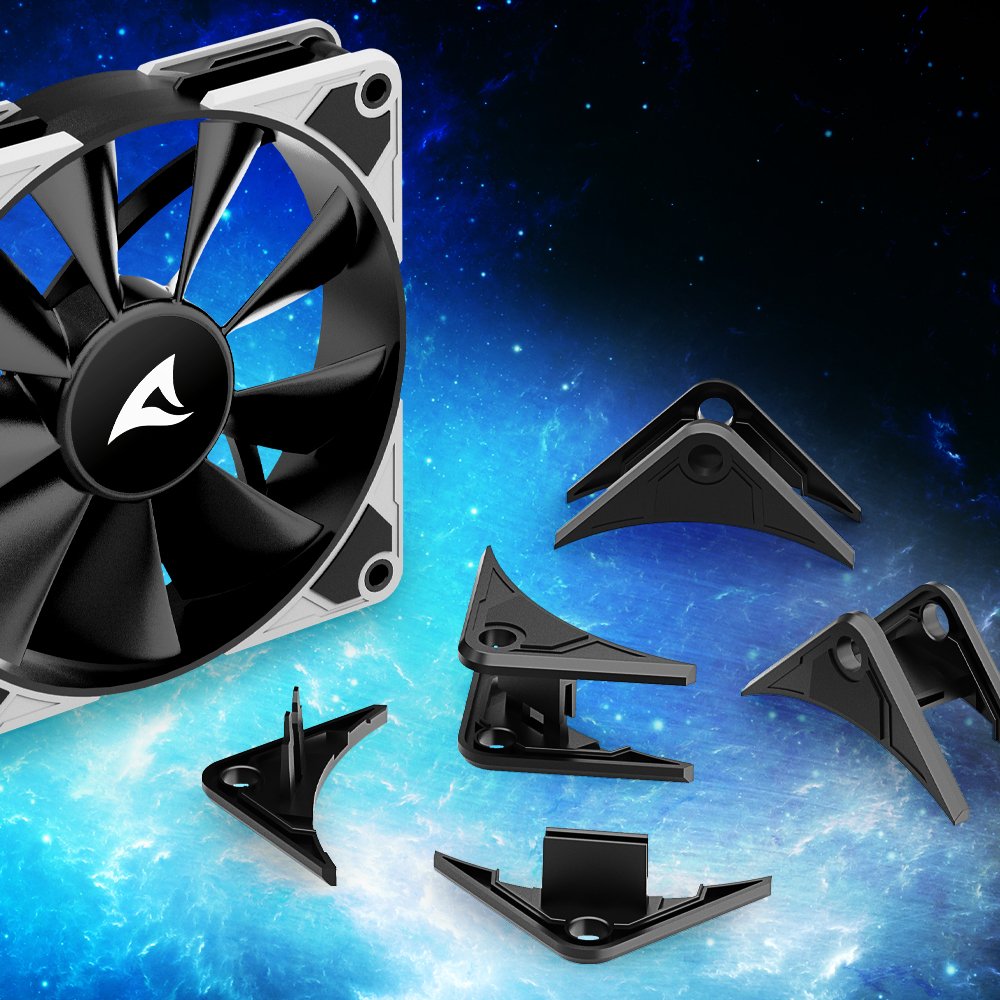 EAN 4044951037971 - Sharkoon SilentStorm BW120 PWM Carcasa del ordenador Ventilador 12 cm Fruta del bosque 1 pieza(s) imagen 12