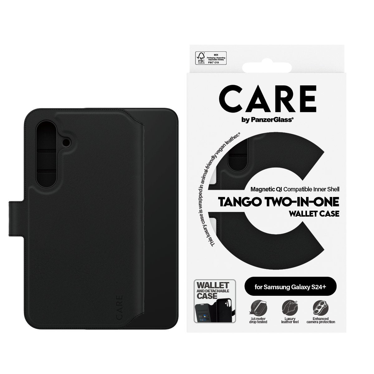 EAN 5715685012334 - PanzerGlass CARE™ by ® Tango 2-in-1 Wallet Case w. Qi Compatible Samsung Galaxy S24+ funda para teléfono imagen 2