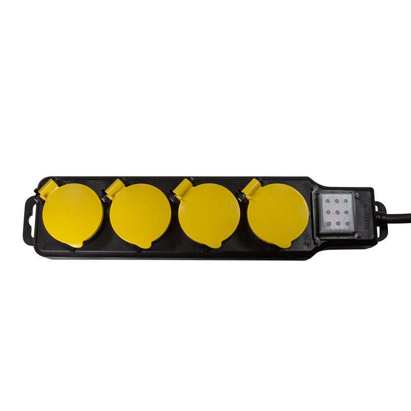 Logilink Regleta De Enchufes De 4 Tomas, 4xcee 7/3, Con Interruptor, Exterior