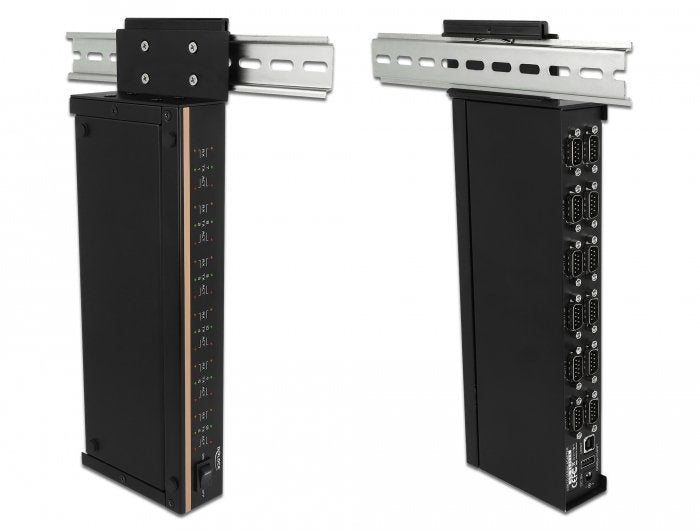 Delock 64070 Hub De Interfaz Usb 2.0 0,4608 Mbit/S Negro, Hub Usb Usb 2.0, Rs-232, Usb 2.0, 0,4608 Mbit/S, Negro, Metal, 1,2 M