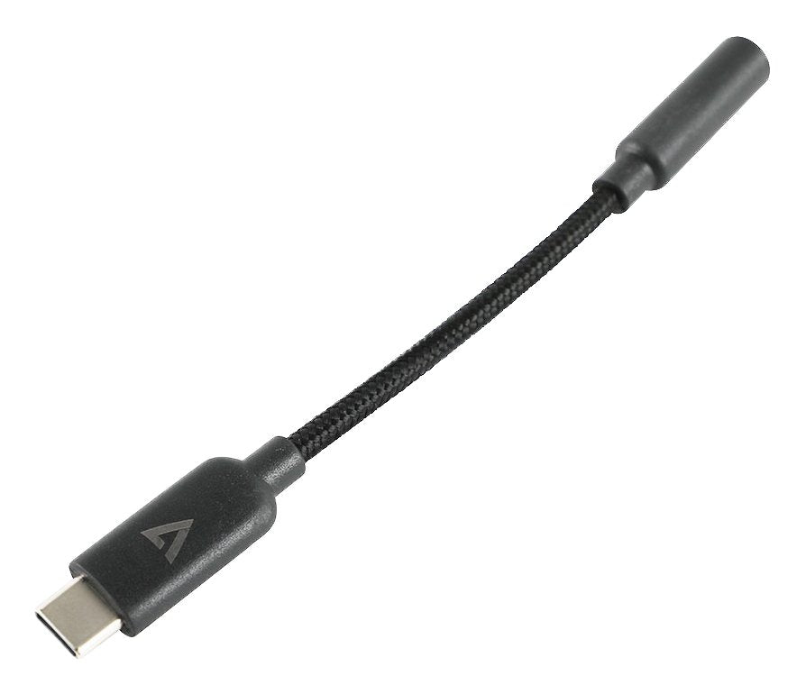 V7 V7ucaudio-Blk Hub De Interfaz Usb 3.2 Gen 1 (3.1 Gen 1) Type-C Negro