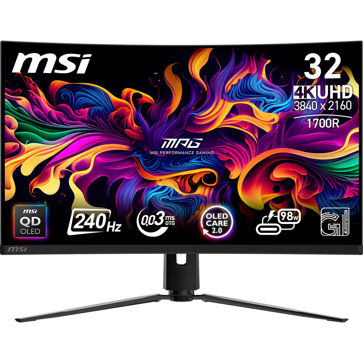 EAN 4711377252553 - MSI MPG 321CURXDE QD-OLED pantalla para PC 80 cm (31.5") 3840 x 2160 Pixeles 4K Ultra HD Negro imagen 1