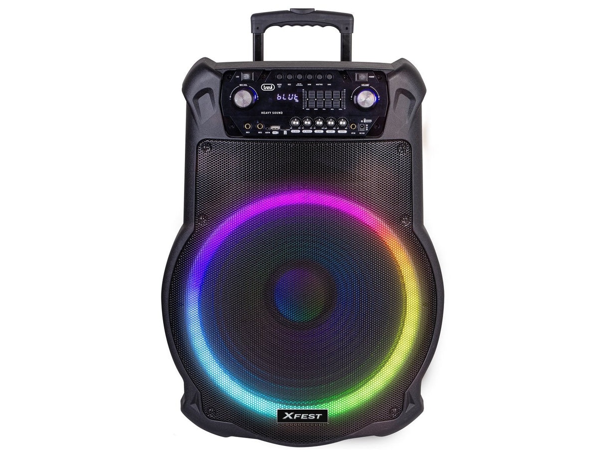 Altavoz Karaoke Trevi Xf 1600 Kb 200w Amplif+Aw+Trolley+Mic Wireless Incluido