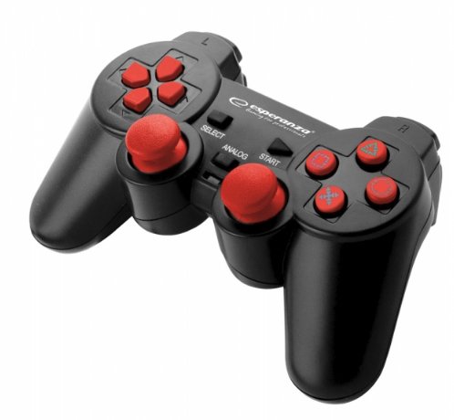 EAN 5901299947111 - Esperanza EGG106R mando y volante Negro, Rojo USB 2.0 Gamepad Analógico/Digital PC, Playstation 2, Playst imagen 1