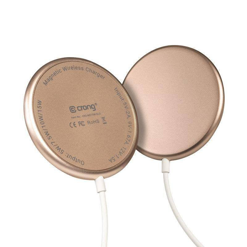 Magspot Wireless Charger Aluminiowa Ladowarka Indukcyjna Magsafe 15w Zlota