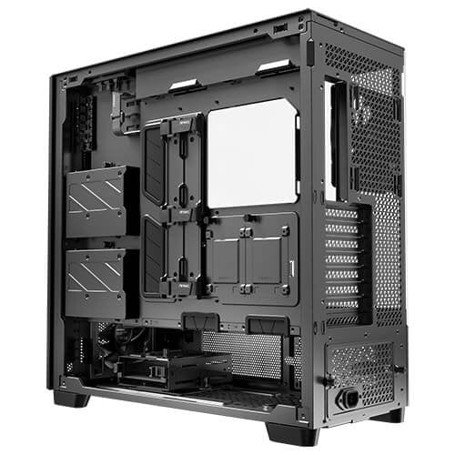 Caja Pc Antec Flux Pro_euv Wood Atx 2xusb3.0 Sin Fuente Negro