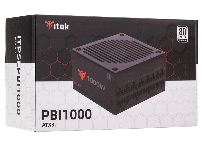 Fuente De Alimentación Itek Pbi1000 1000 W 24-Pin Atx Atx Negro