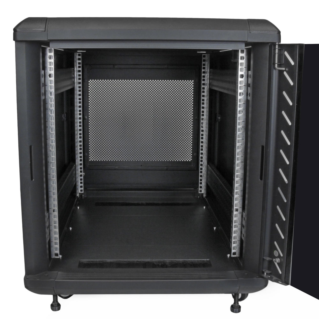 EAN 0065030845595 - StarTech.com RK1236BKF armario rack Rack o bastidor independiente Negro imagen 4