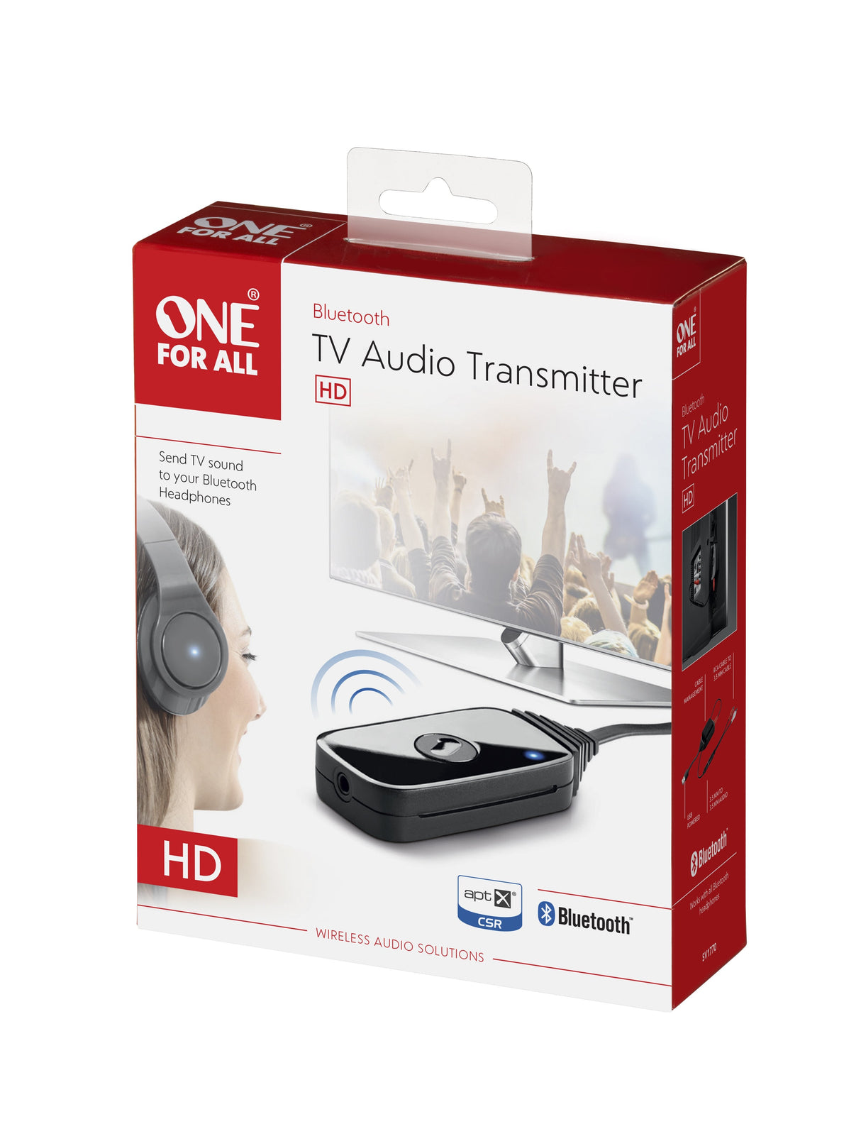 EAN 8716184067525 - One For All SV 1770 transmisor de audio inalámbrico 3,5 mm 10 m Negro imagen 4