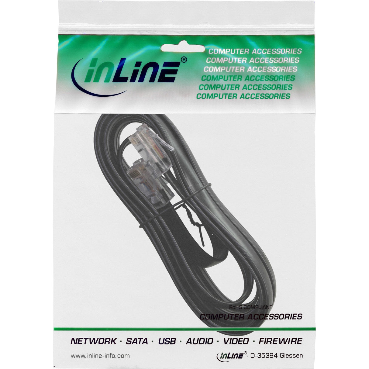 Inline Isdn Cable Rj45 Macho A Macho 8p8c 10m