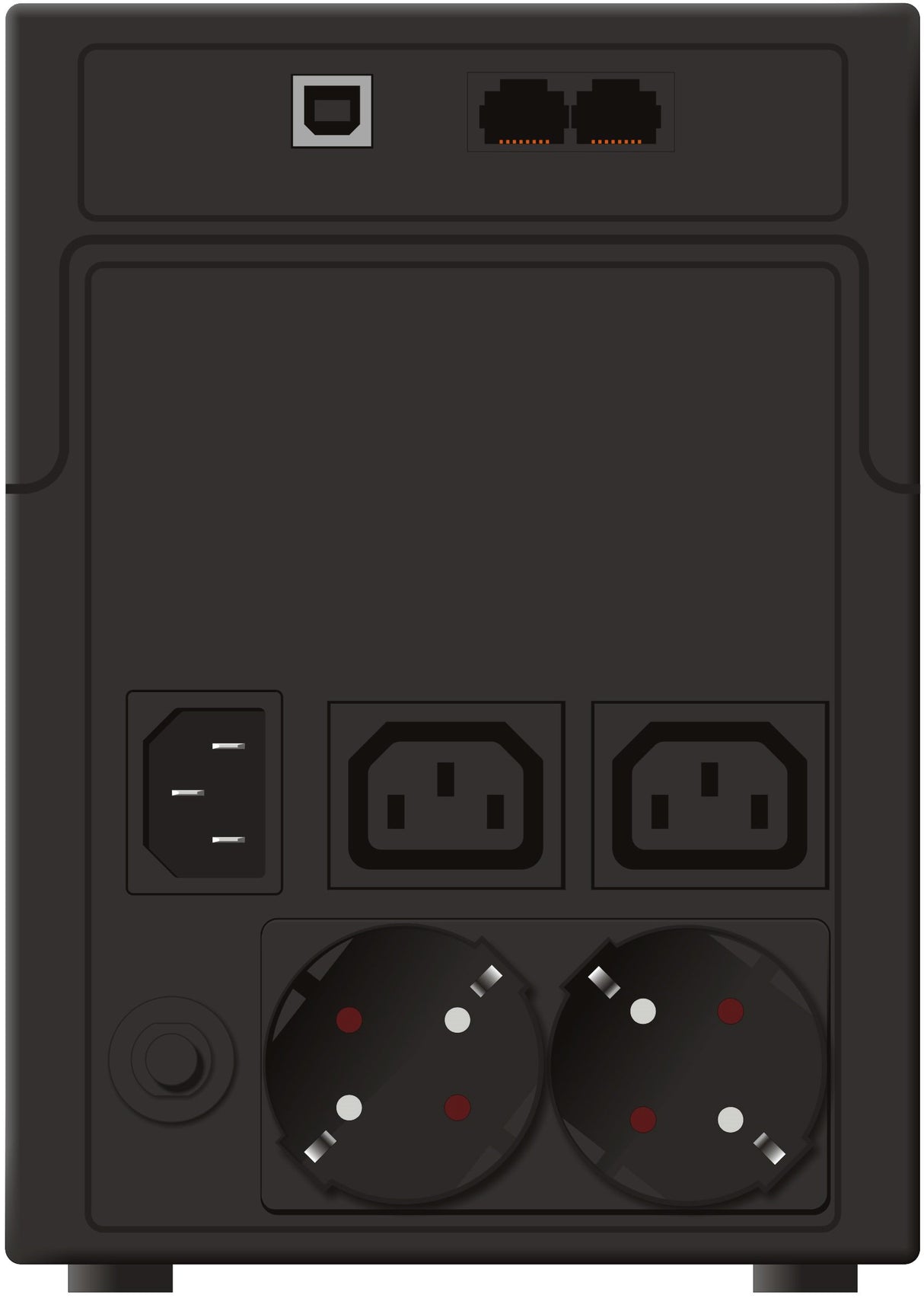 EAN 4260074976496 - PowerWalker VI 1200 SHL Schuko sistema de alimentación ininterrumpida (UPS) Línea interactiva 1,2 kVA 600 imagen 4