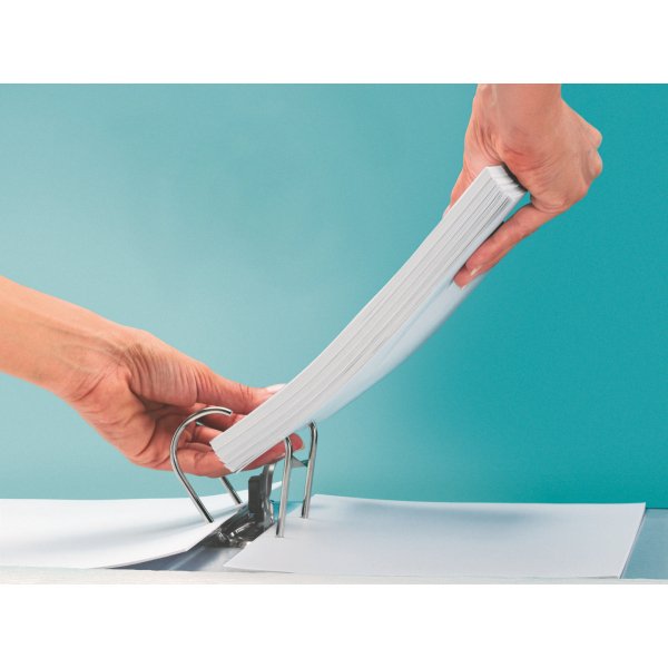 Leitz 1080 Archivador Cartón 8,0 Cm Din A4 - Rojo Marmoriert