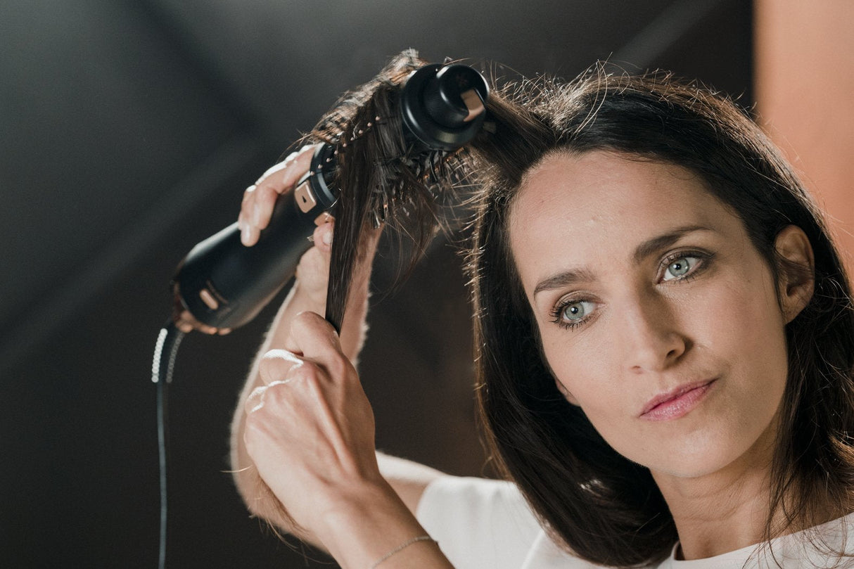 Rowenta Ultimate Experience Cf9625 Cepillo De Aire Caliente Caliente Negro, Bronce 750 W