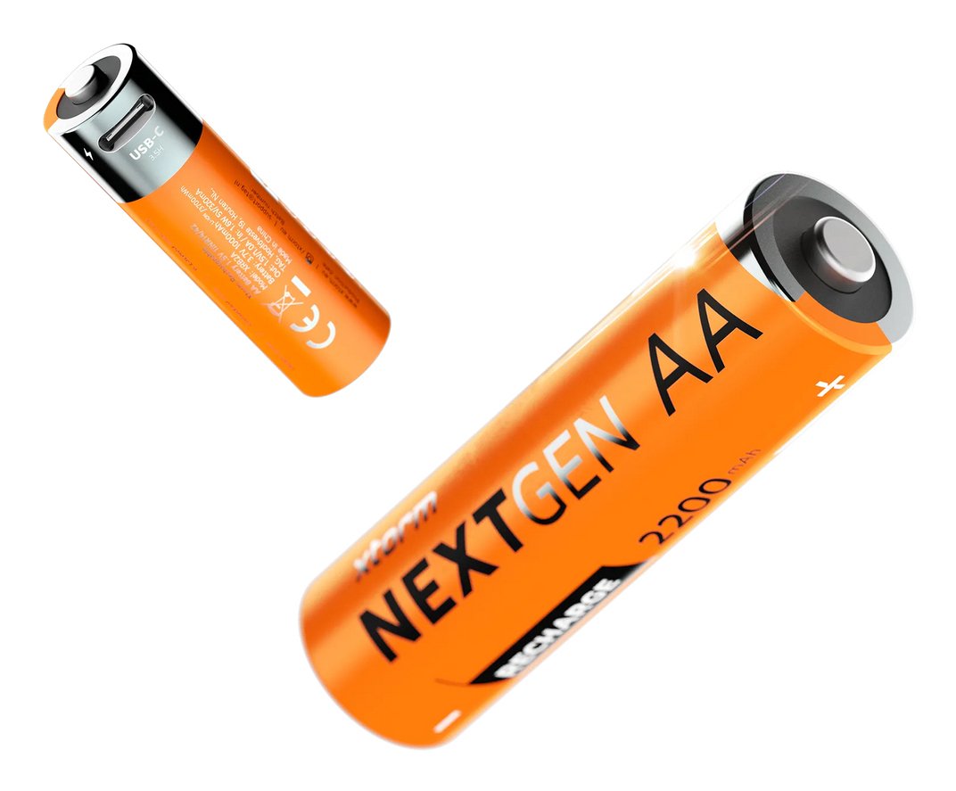 Xtorm Wiederaufladbare Aa-Batterien Usb-C Ipx6 4er-Pack