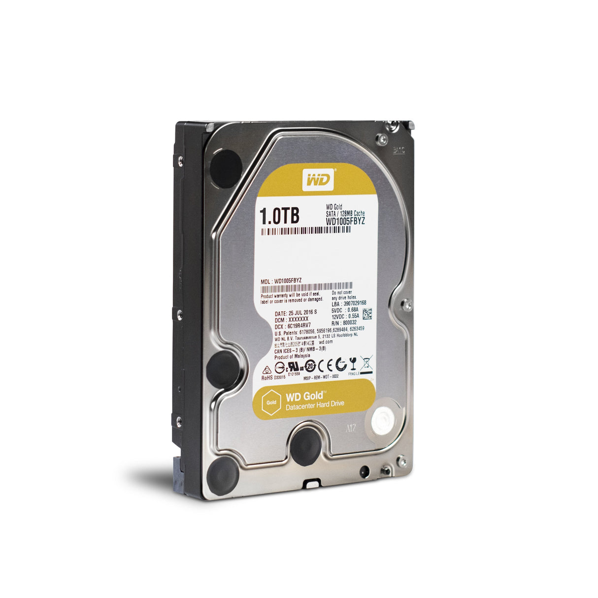 EAN 0718037820132 - Western Digital Gold disco duro interno 1 TB 7200 RPM 128 MB 3.5" Serial ATA III imagen 2