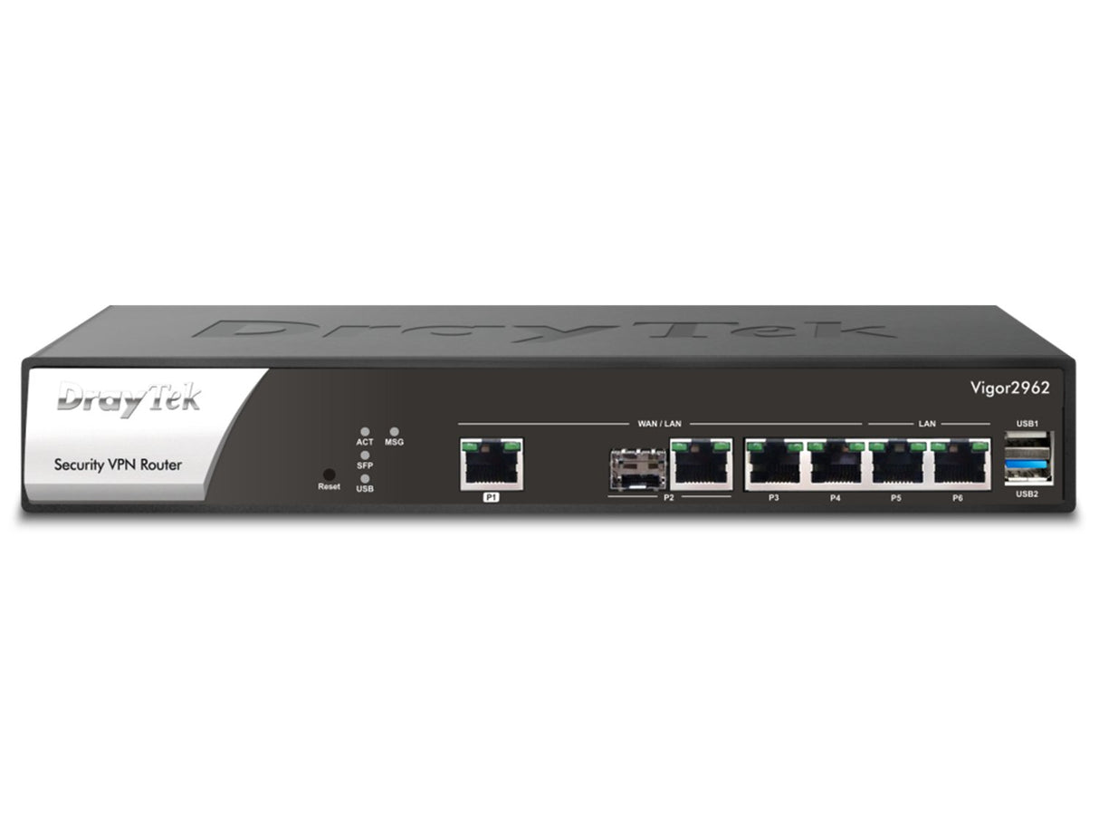 EAN 4710484742179 - DrayTek Vigor2962 router 2.5 Gigabit Ethernet Negro imagen 1