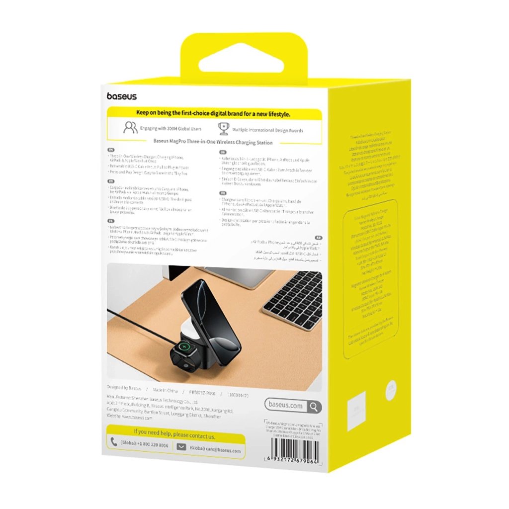 EAN 6932172679064 - Baseus P10264100123-01 cargador de dispositivo móvil Universal Negro USB Cargador inalámbrico Carga rápid imagen 9