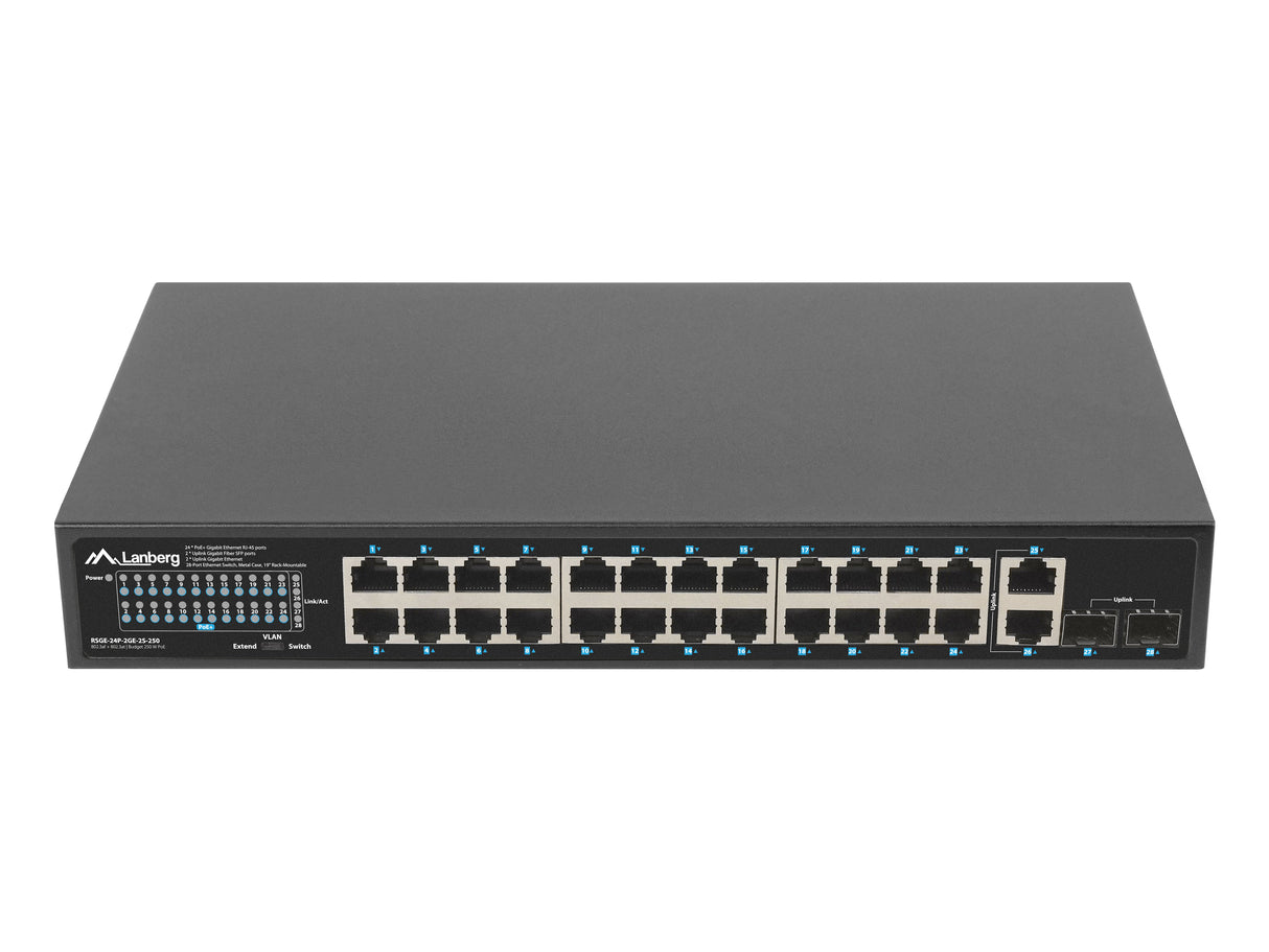EAN 5901969438680 - Lanberg RSGE-24P-2GE-2S-250 switch No administrado imagen 2