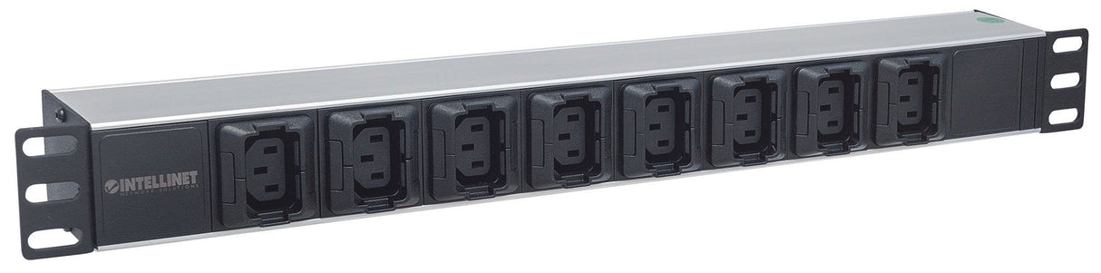 EAN 0766623163651 - Intellinet 163651 unidad de distribución de energía (PDU) 8 salidas AC 1U Negro, Plata imagen 2
