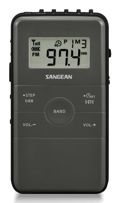 Sangean Dt-140 Negro Radio De Bolsillo Fm Am Batería Recargable