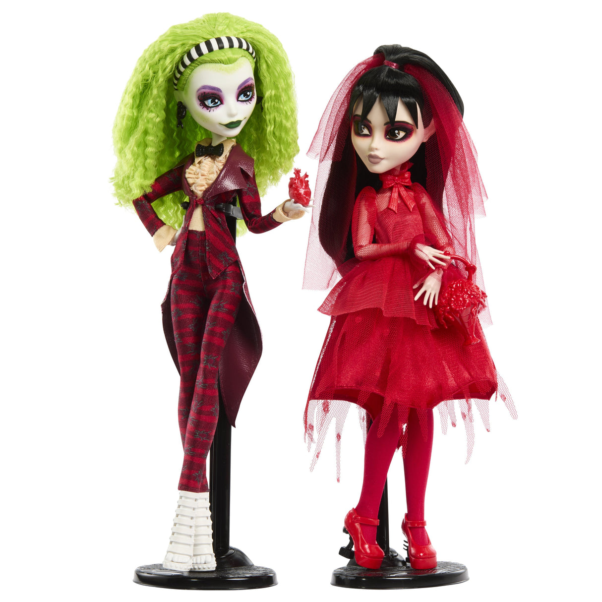 Set 2 Muñecas Beetlejuice Bitelchus Monster High Skullector