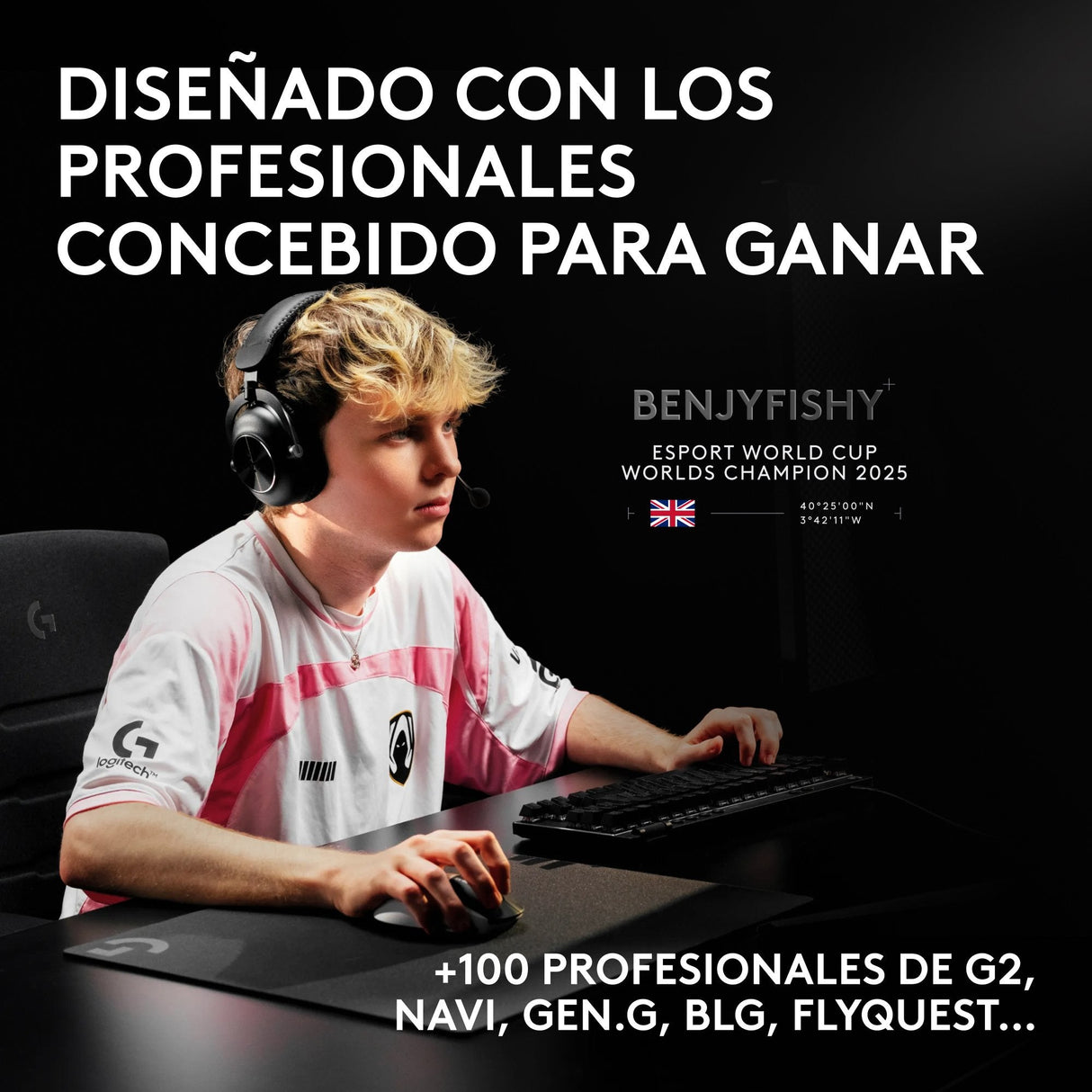 Ratón Logitech G Pro X2 Superstrike Óptico Inalámbrico 2.4 Ghz Receptor Usb De Logitech Lightspeed