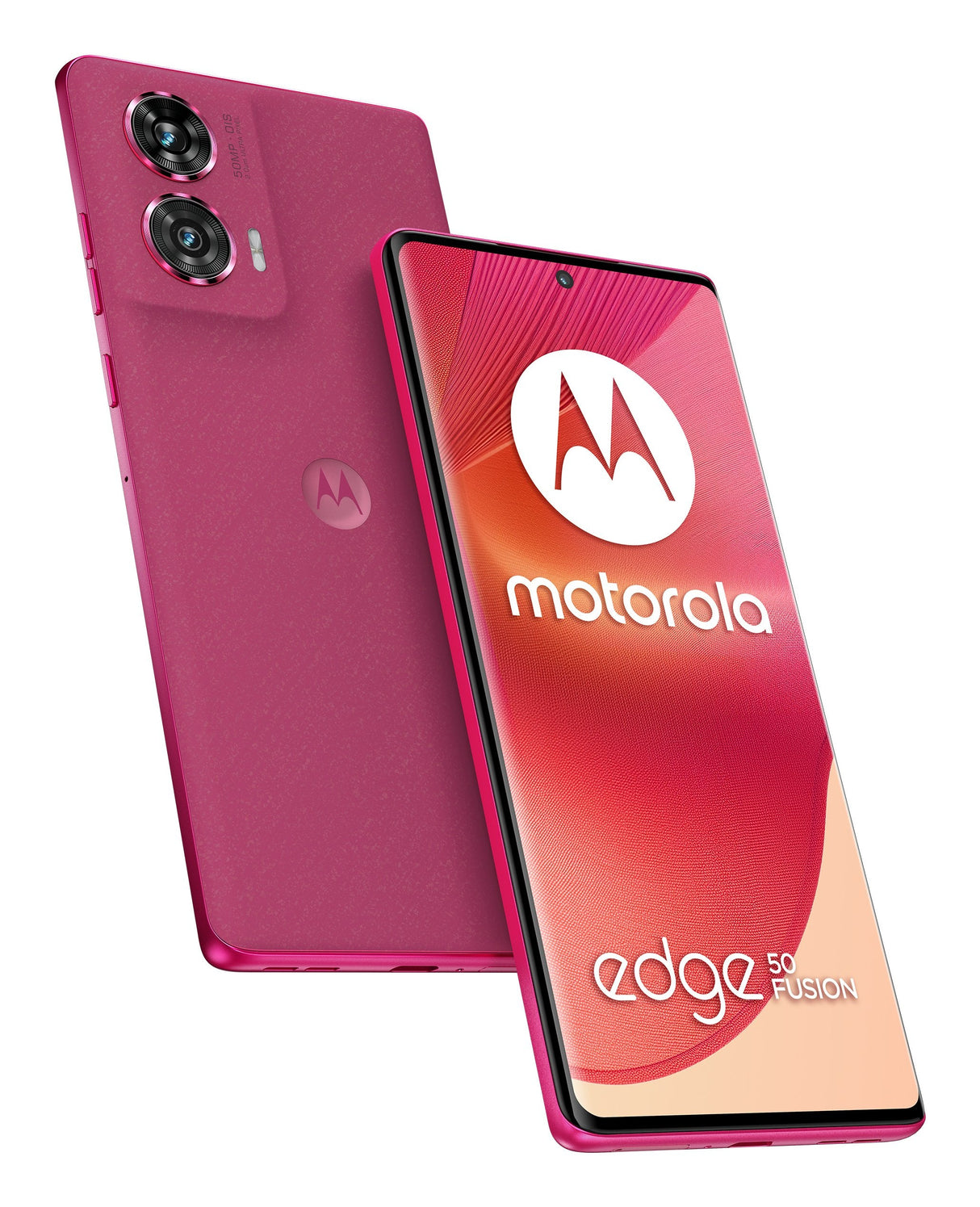 Smartphone Motorola Edge 50 Fusion 256gb, Rosa Intenso, Piel Sintética, Dual Sim, Android 14, 8 Gb Lpddr5 Pb3t0027fr