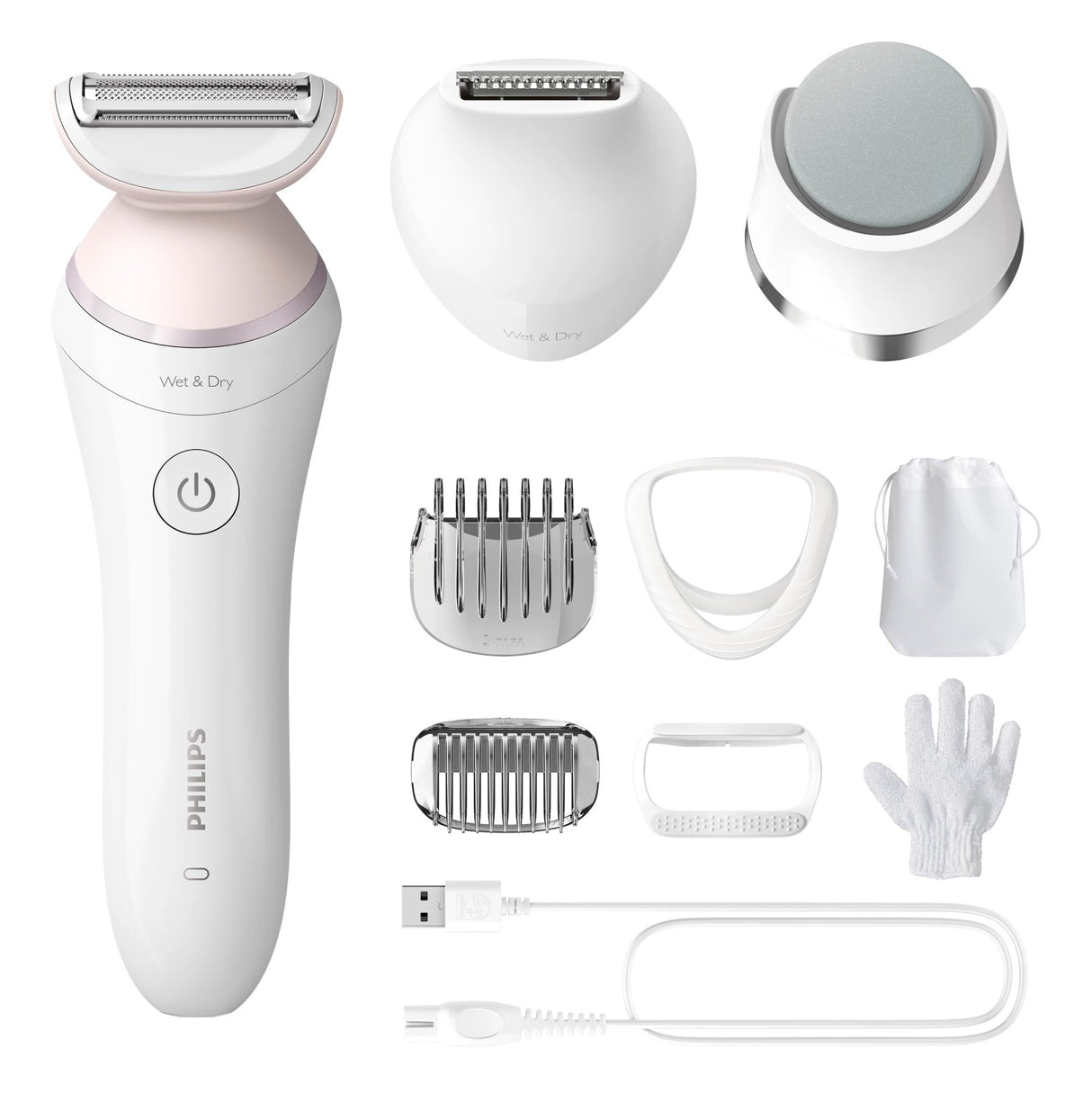 EAN 8710103998440 - Philips BRL176/00 maquinilla de afeitar para mujer 1 cabezal(es) Rosa, Blanco imagen 1