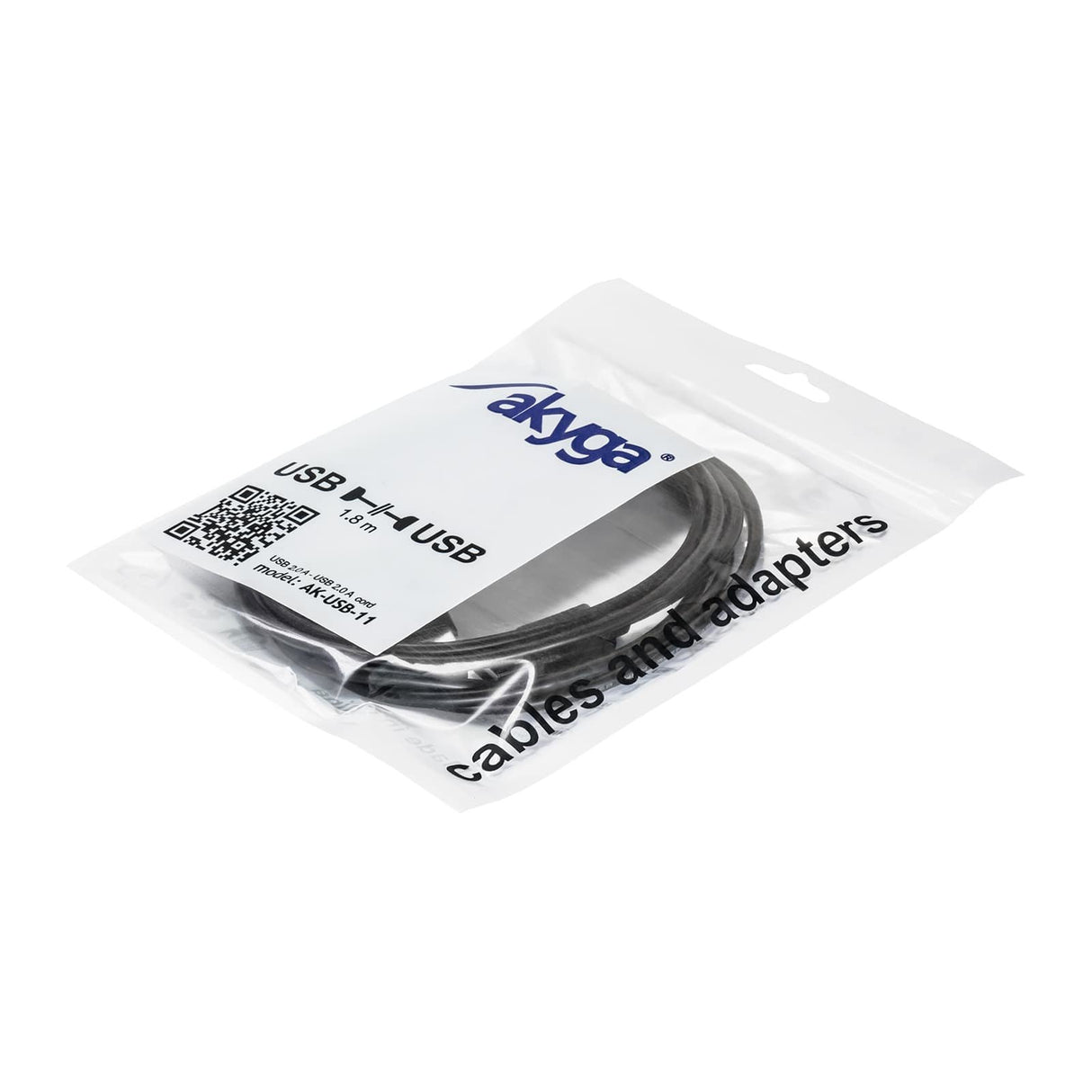 EAN 5901720131492 - Akyga AK-USB-11 cable USB USB 2.0 1,8 m USB A 2 x USB A Negro imagen 3