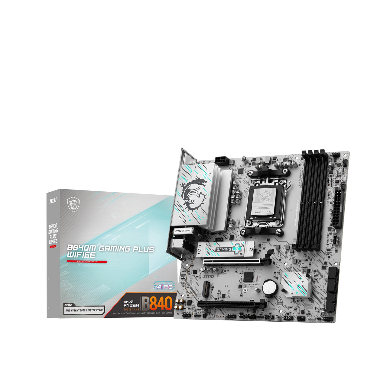 EAN 4711377361811 - MSI B840M GAMING PLUS WIFI6E placa base AMD B840 Zócalo AM5 micro ATX imagen 7