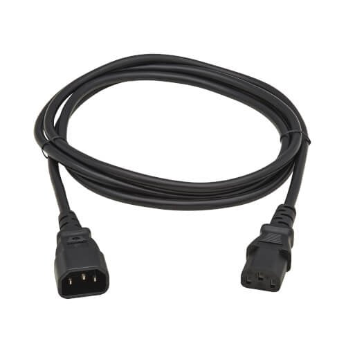 Eaton Tripp Lite Pdu Power Cord C13 To C14 10a 250v H05vv-F 2m Black
