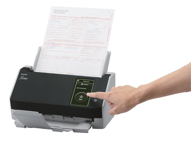 Ricoh Fi-8040 Alimentador Automático De Documentos (Adf) + Escáner De Alimentación Manual 600 X 600 Dpi A4 Negro, Gris