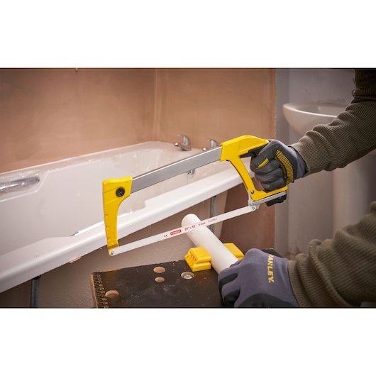 Stanley 1-20-110 Sierra De Arco 30,5 Cm Negro, Acero Inoxidable, Amarillo