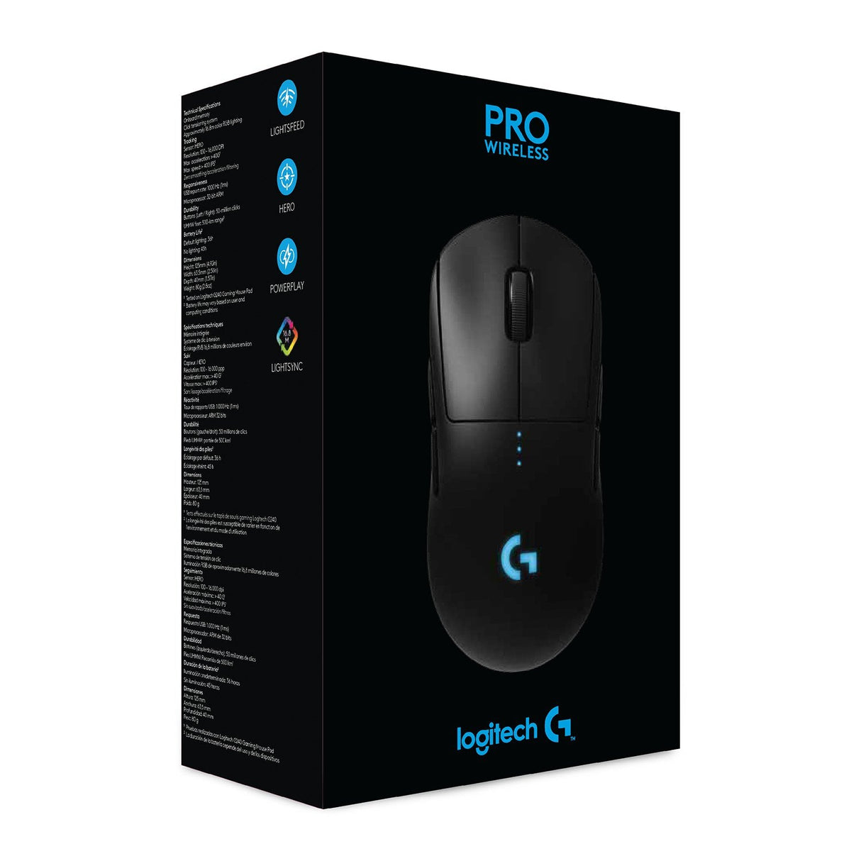 Logitech Raton G Pro Optico Gaming Inalambrico 16000dpi Mano Derecha 910-005272