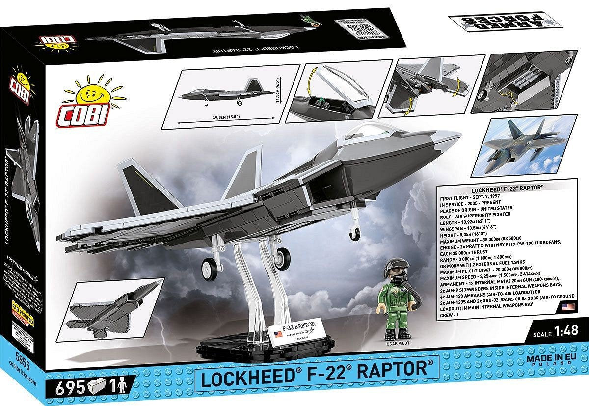 Cobi Lockheed F-22 Raptor, Juguete De Construcción Cobi-5855