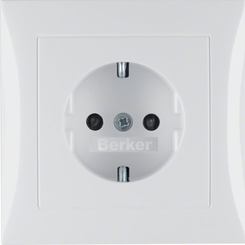 Berker 47228989 Schuko-Steckdose Mit Abdeckplatte S.1 Po Larwei