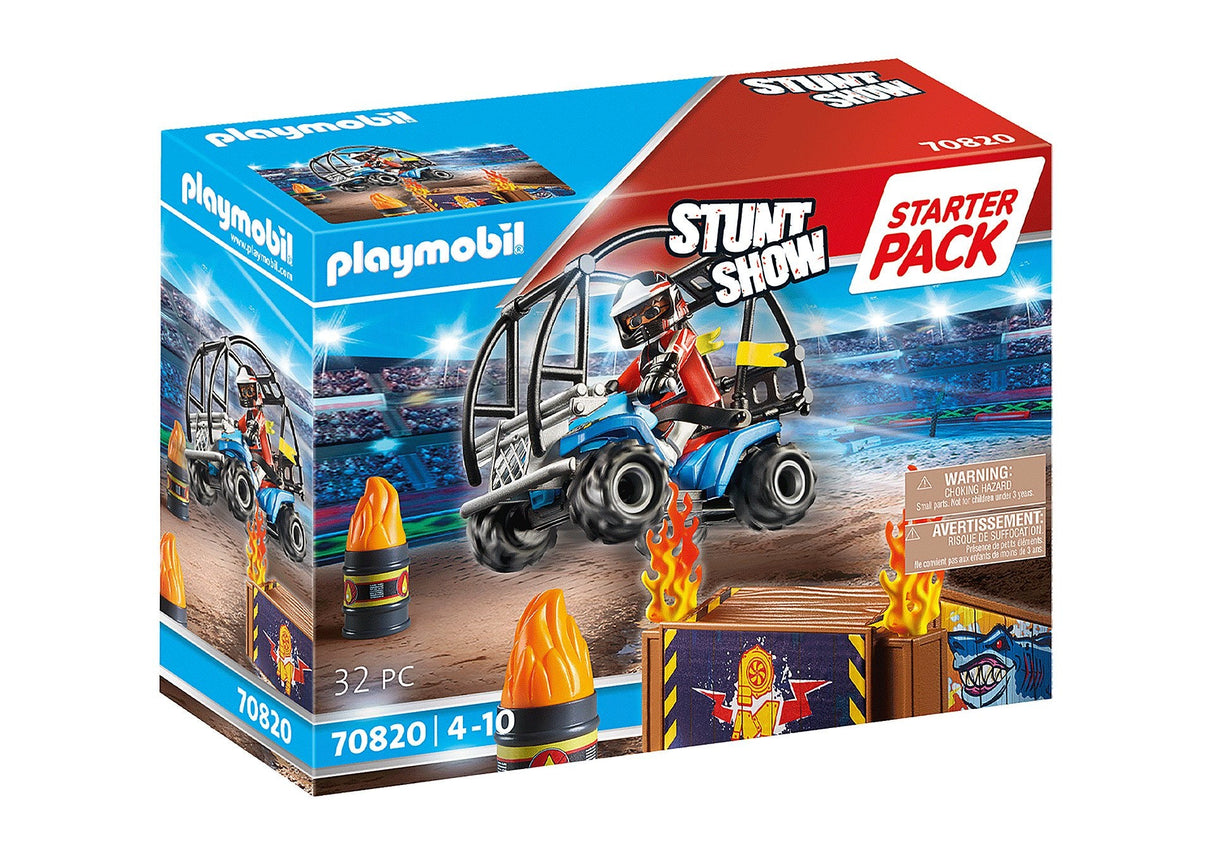 Playmobil 70820 Starter Pack Stunt Show Quad Con Rampa De Fuego