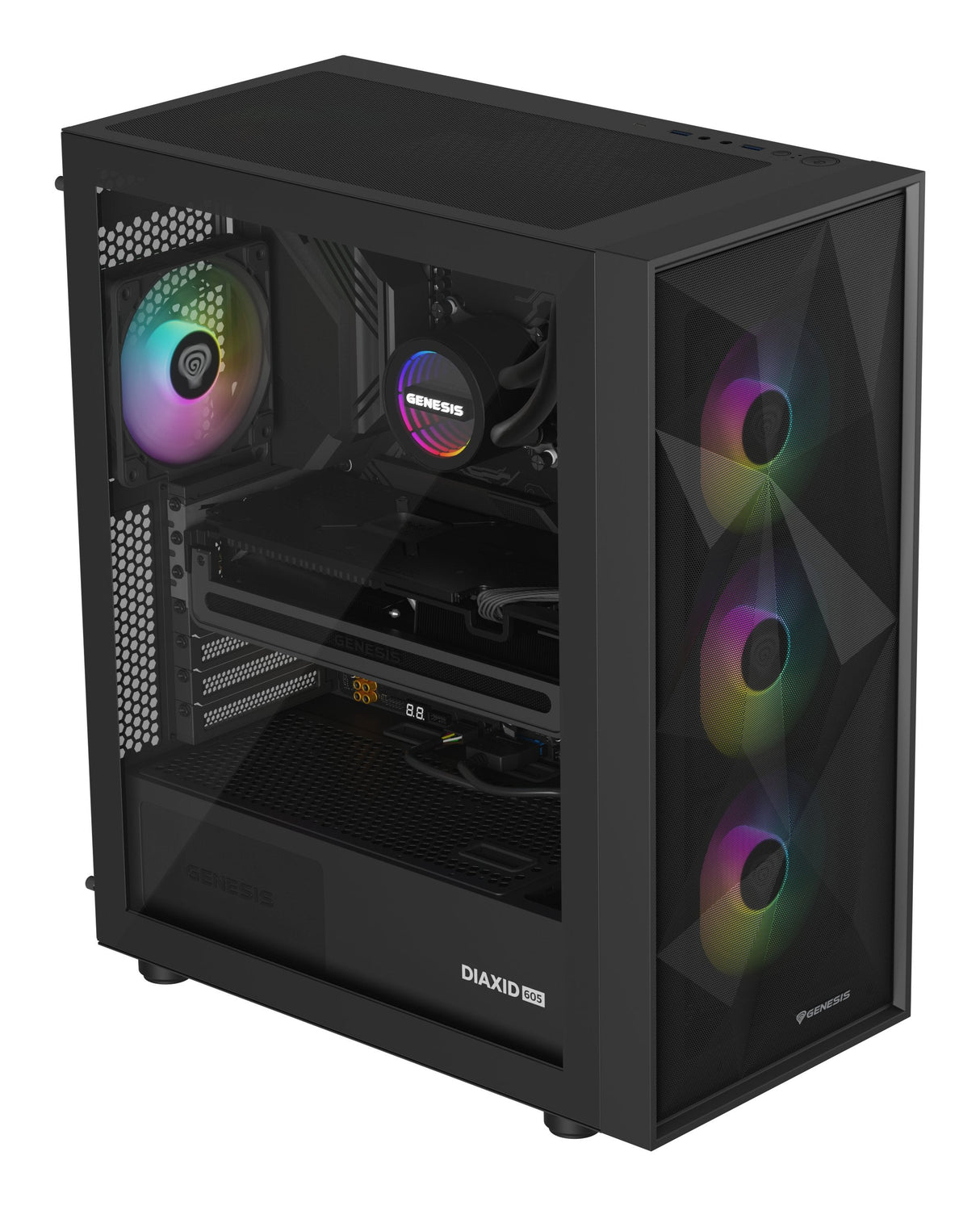 Refrigerador Liquido Cpu Genesis Refrigeracion Liquida Hydria 360 Argb 120mm + Pasta Termica