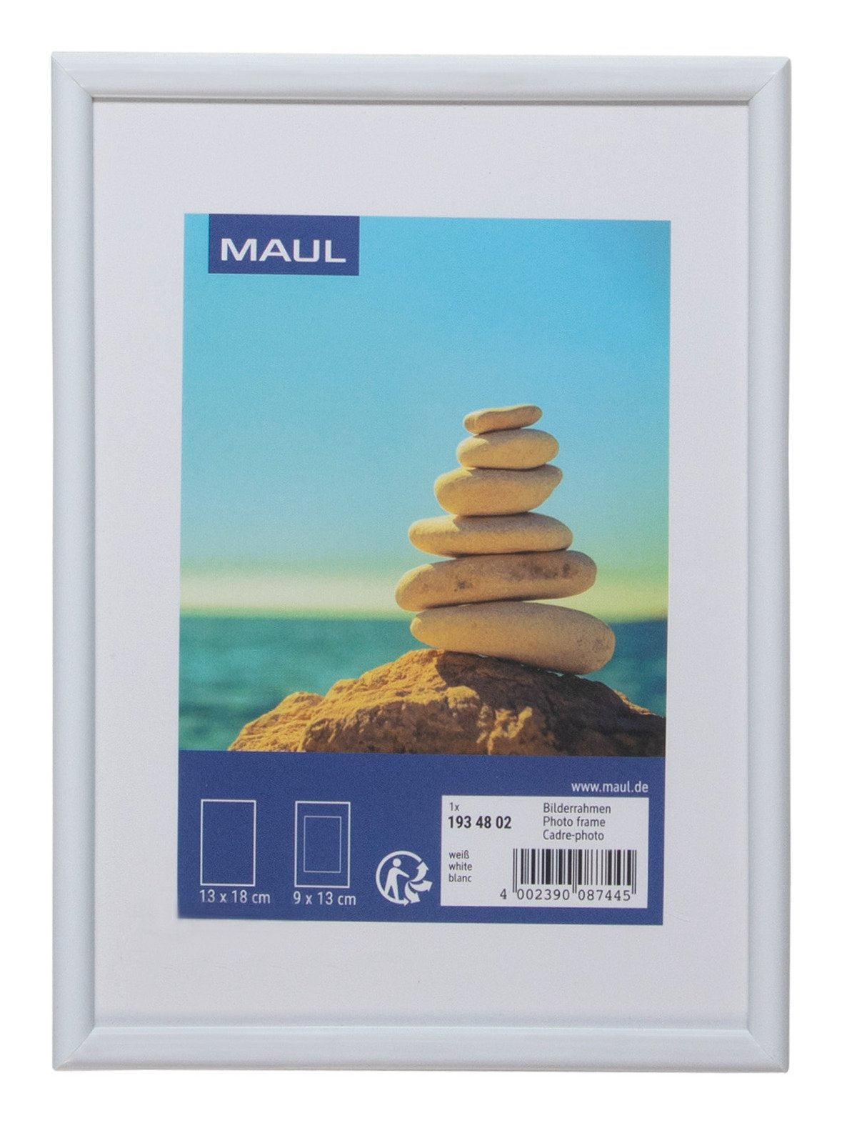 EAN 4002390087445 - MAUL 1934802 marco Expositor de pie retroiluminado Blanco imagen 1