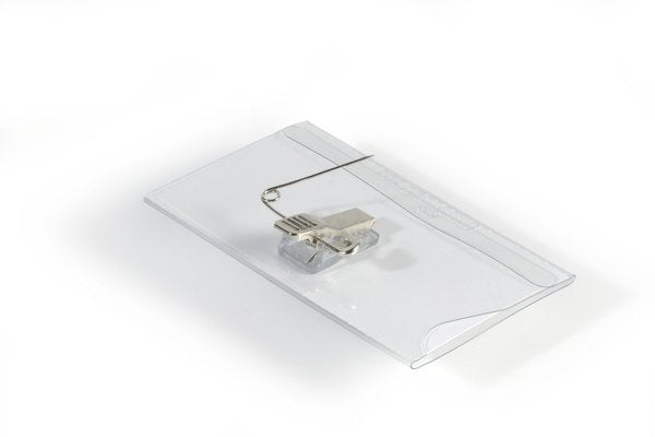Durable Namensschild M Kombiklemme 50er Pck Transparent