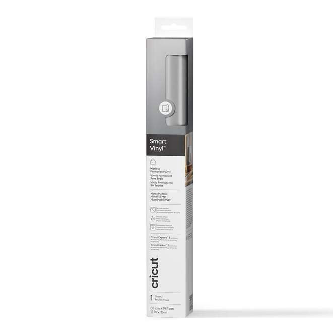 EAN 0093573174575 - Cricut Metallic Smart Vinyl Permanente Plata Mate imagen 1