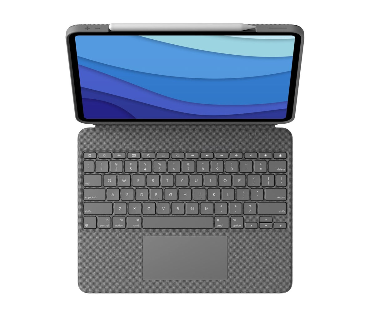Logitech Combo Touch Caja De Teclado Y Folio Con Panel Táctil Luz Trasera Apple Smart Connector Qwerty Pan Nordic Gris Oxford Para Apple Ipad Pro De 12 9" (5ª Generación)