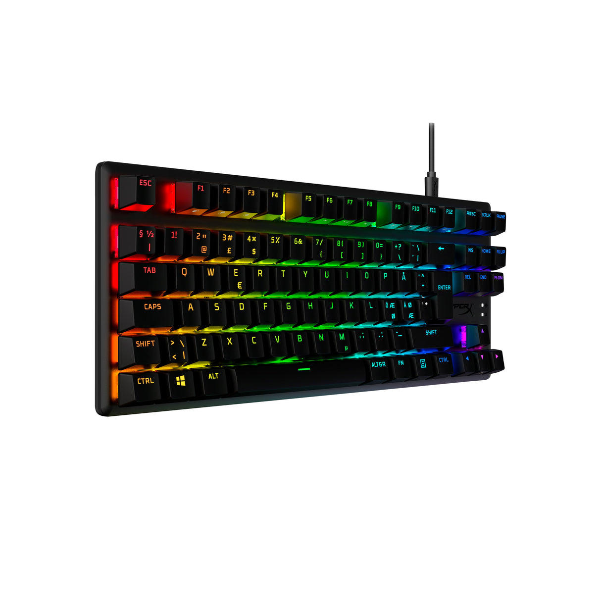 EAN 0196548062249 - HyperX Alloy Origins Core PBT HX Red Gaming Keyboard teclado Juego USB Negro imagen 2