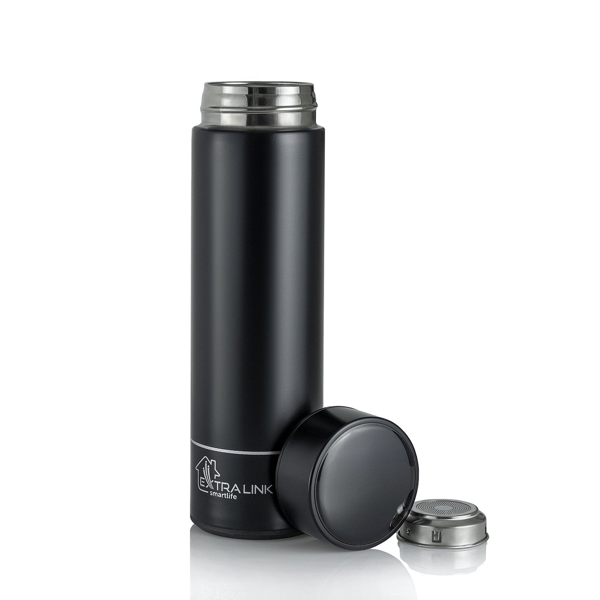 Extralink Mug-Smart500 Black Taza De Viaje 500 Ml Negro Acero Inoxidable