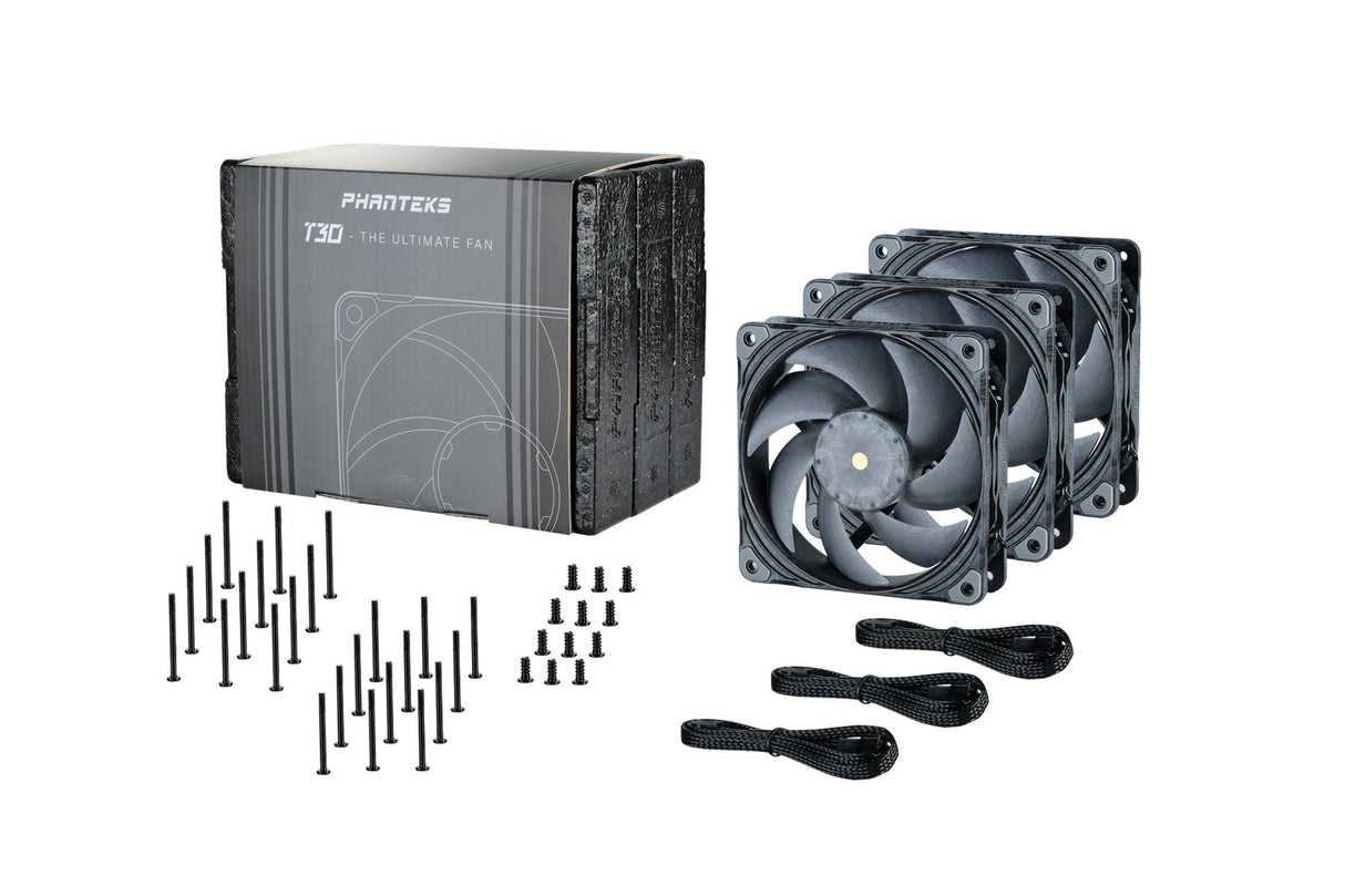 Phanteks Ph-F120t30 120 Mm Ventilador 12 Cm Gris 3 Pieza(S)