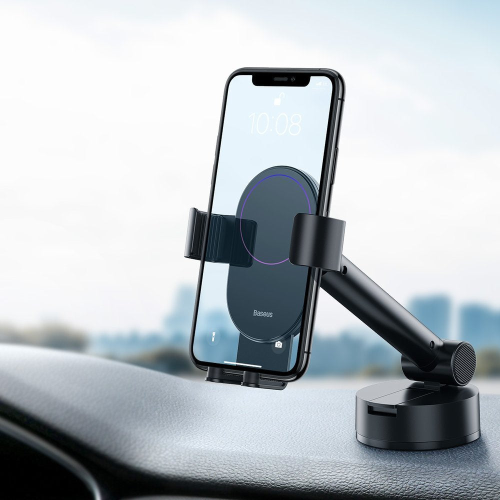 Baseus Car Mount Simplism Gravity Phone Holder With Suction Base Black (Suyl-Jy01)
